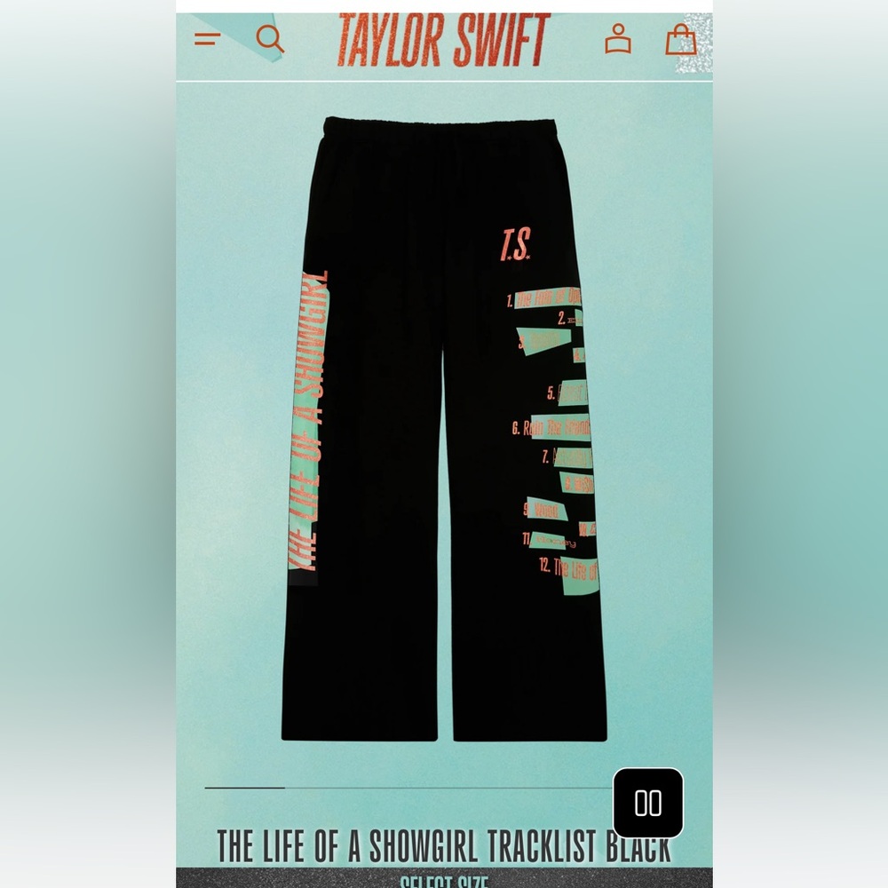 Life of a Showgirl sweatpants, Youth Medium
